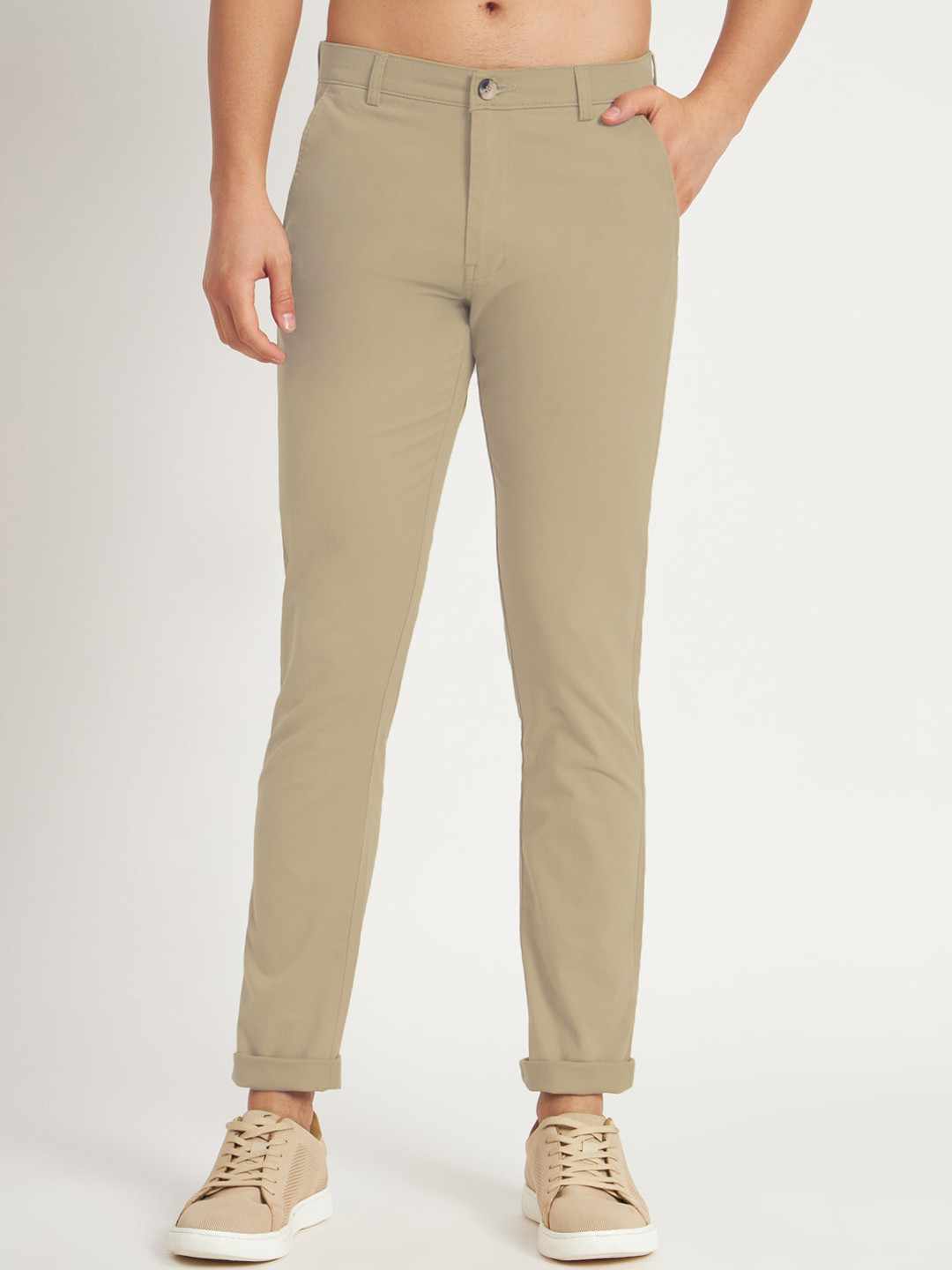 RAGZO Men Slim Fit Low-Rise Regular Trouser