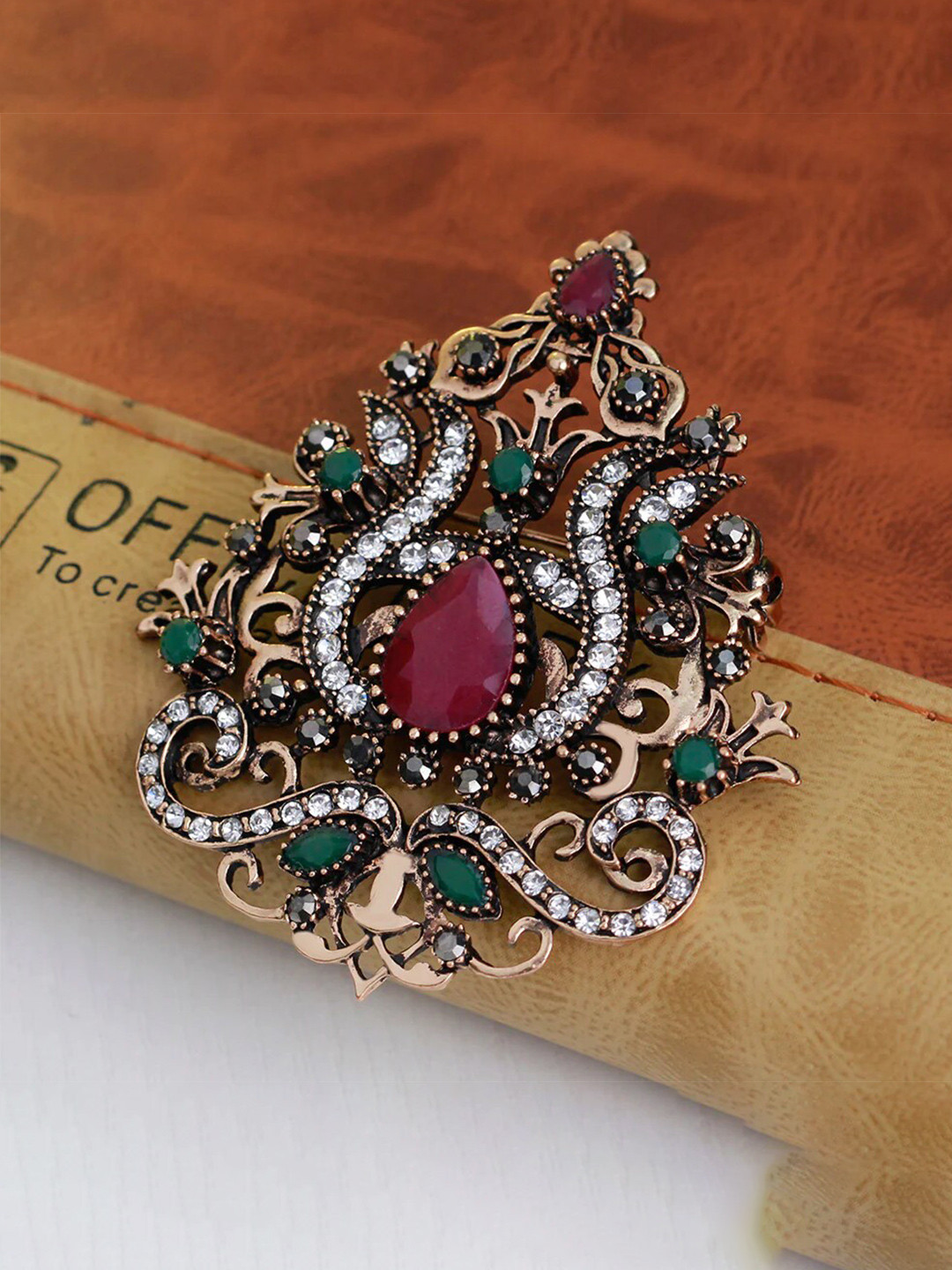 SYGA Women Corsage Crown Brooch