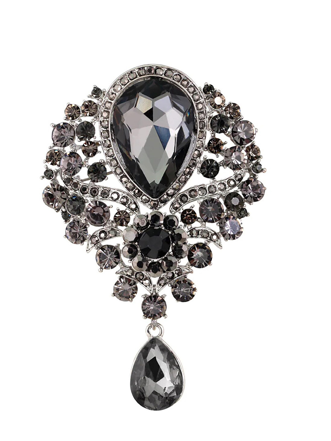 SYGA Women Crystal Pendant Brooch
