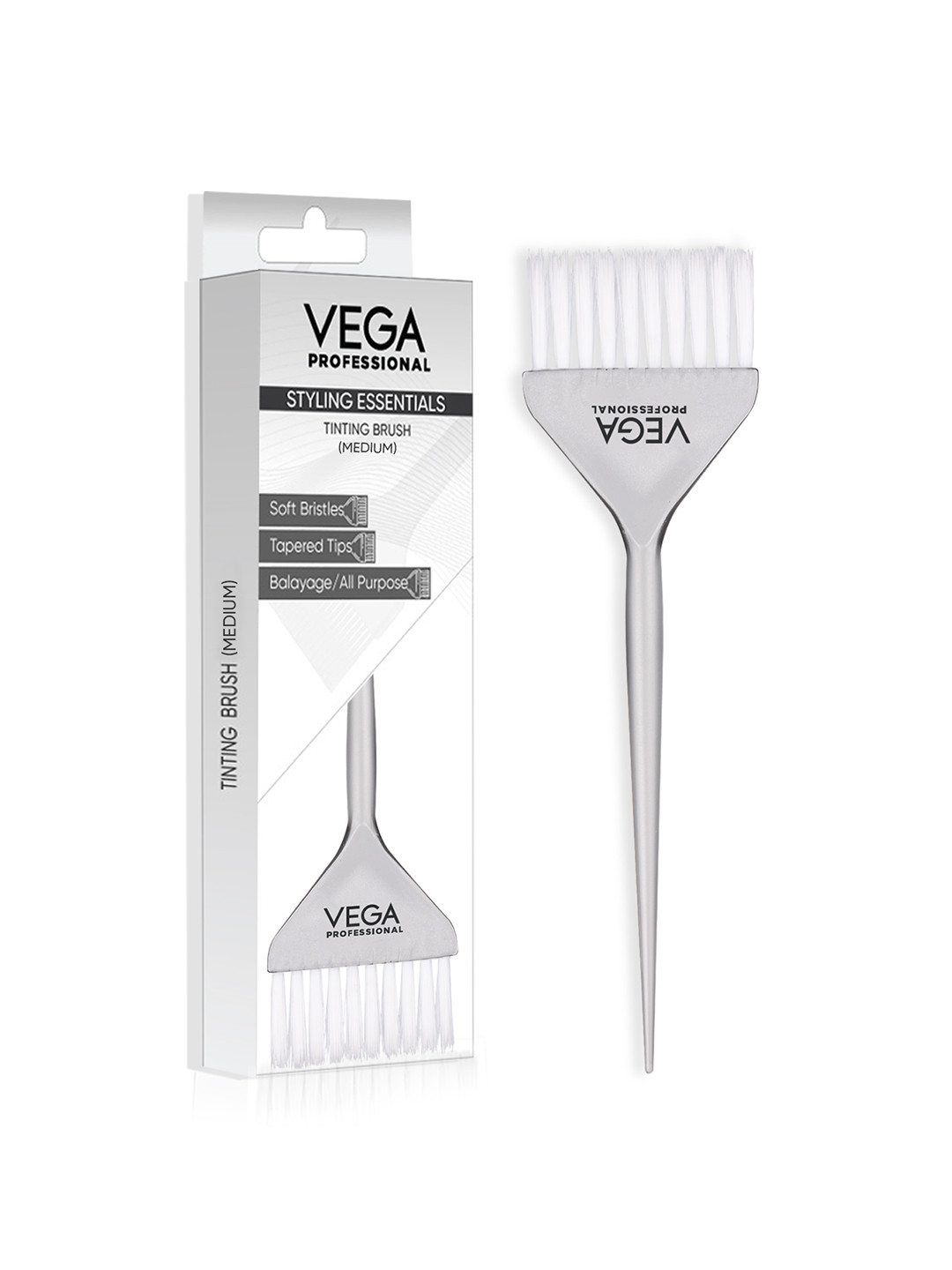 VEGA PROFESSIONAL Tinting Hair Brush for All Over Hair Color - VPHTB-02 - White