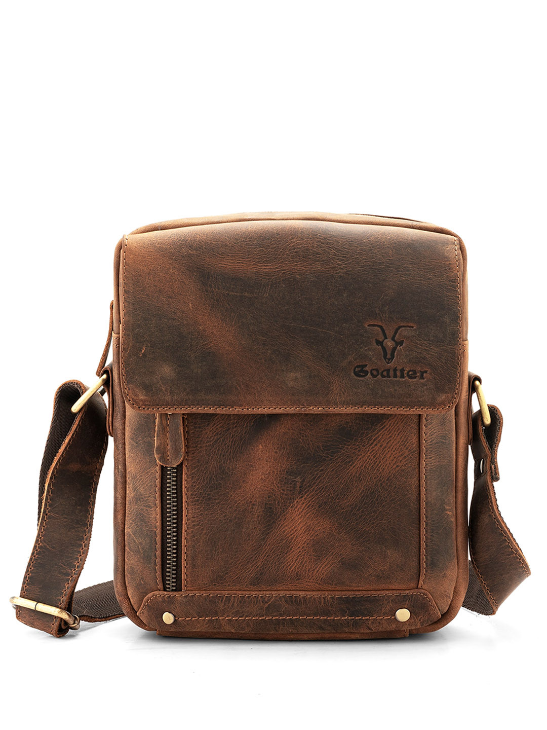 Goatter Men Leather Miniature Sling Bag