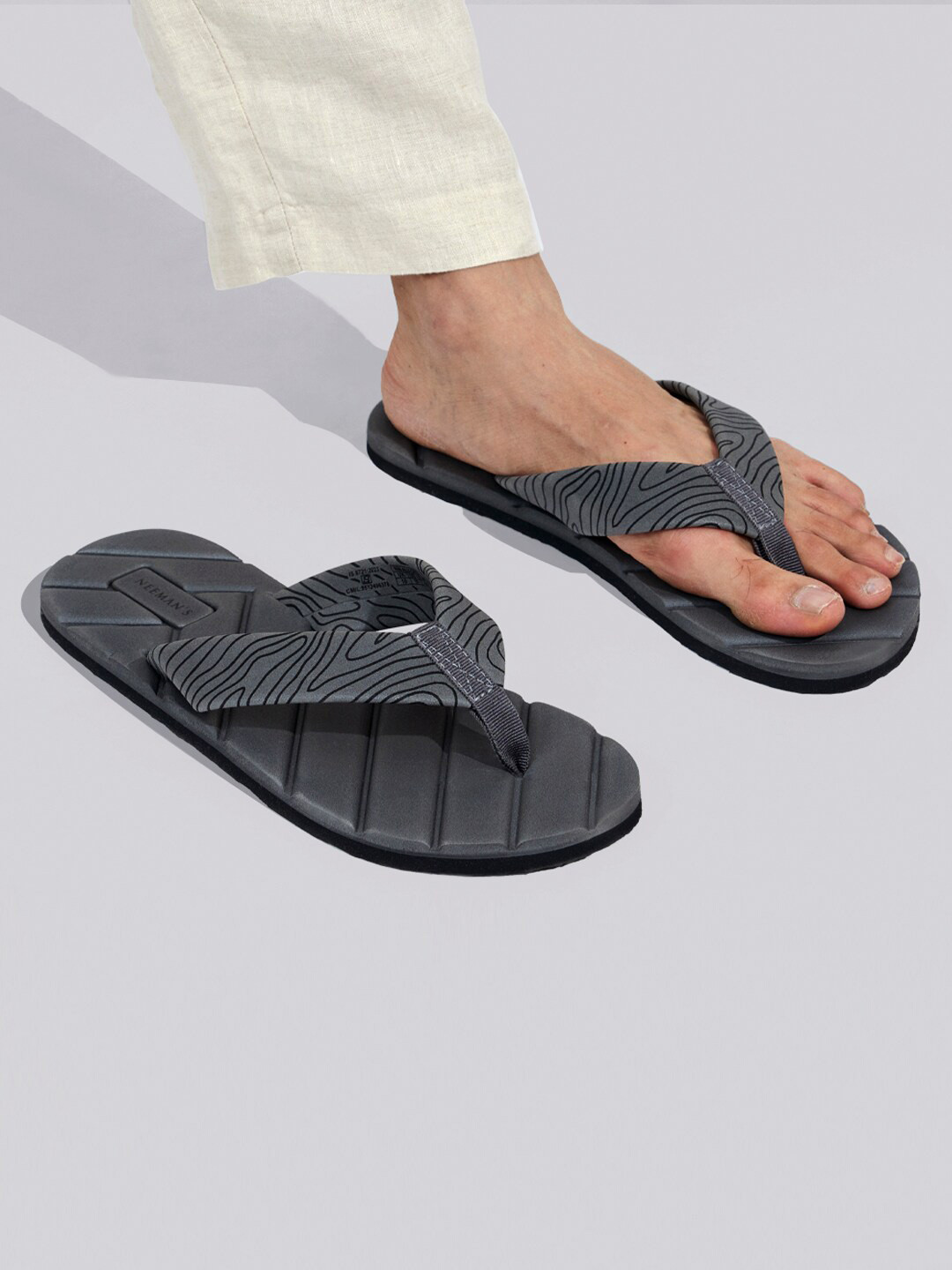 Buy NEEMANS Men Striped Thong Flip-Flops - Flip Flops for Men 29124922 |  Myntra