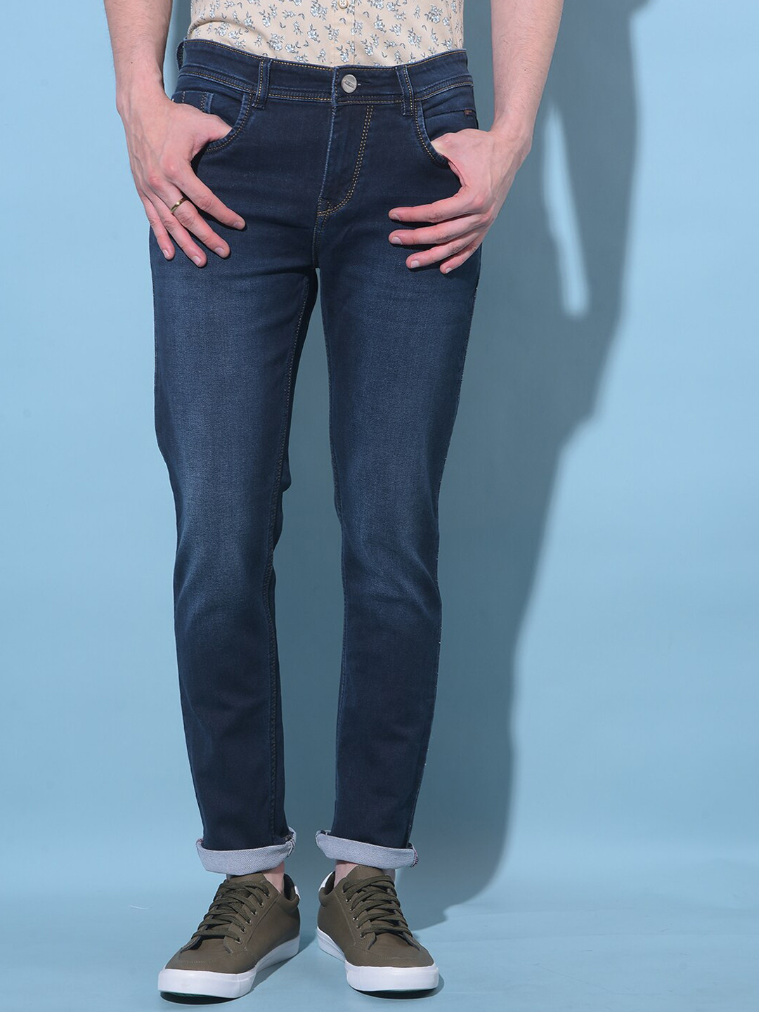 Crimsoune Club Men Lean Slim Fit Stretchable Jeans