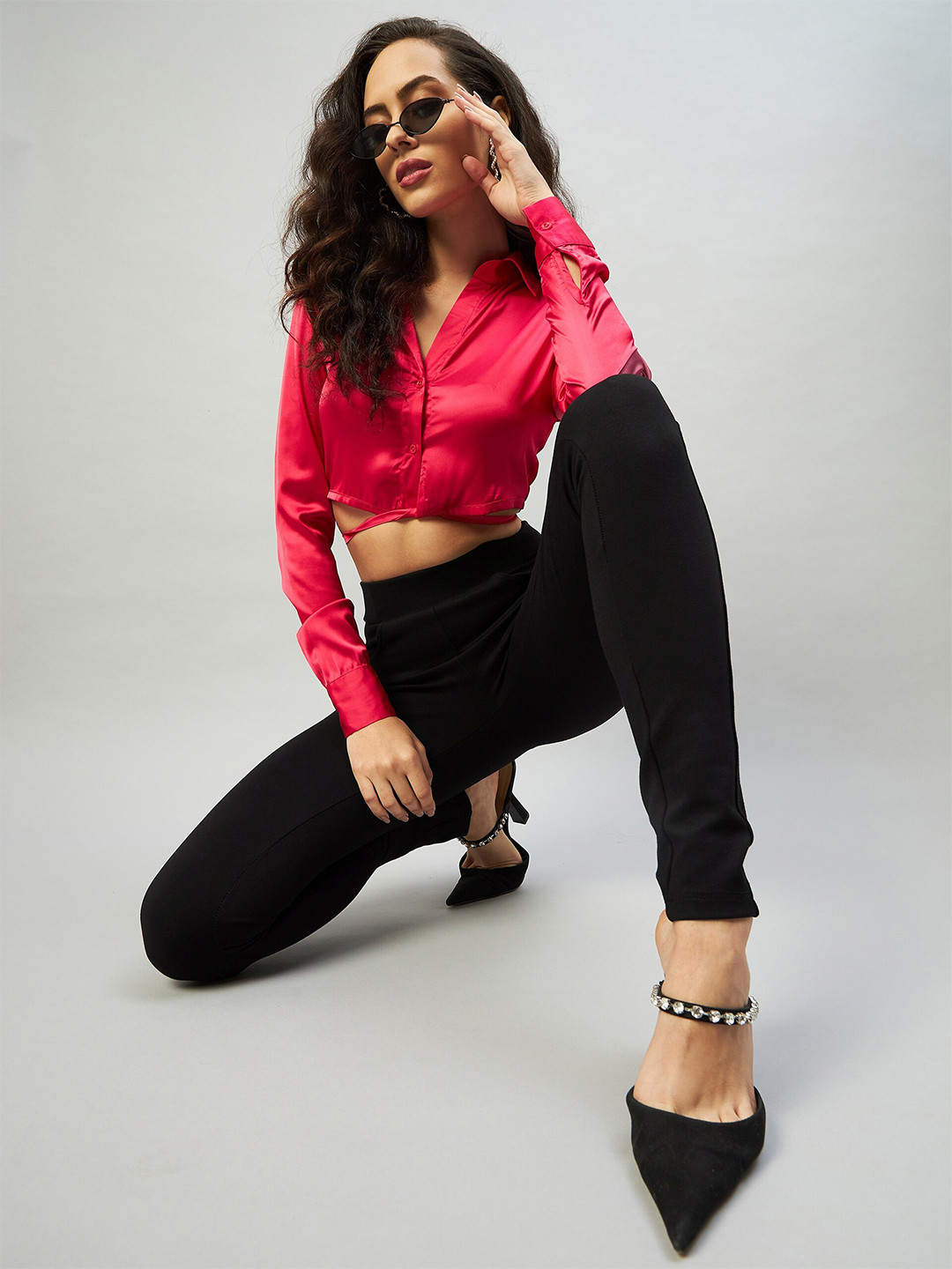 DELAN Slim Fit Woven Treggings