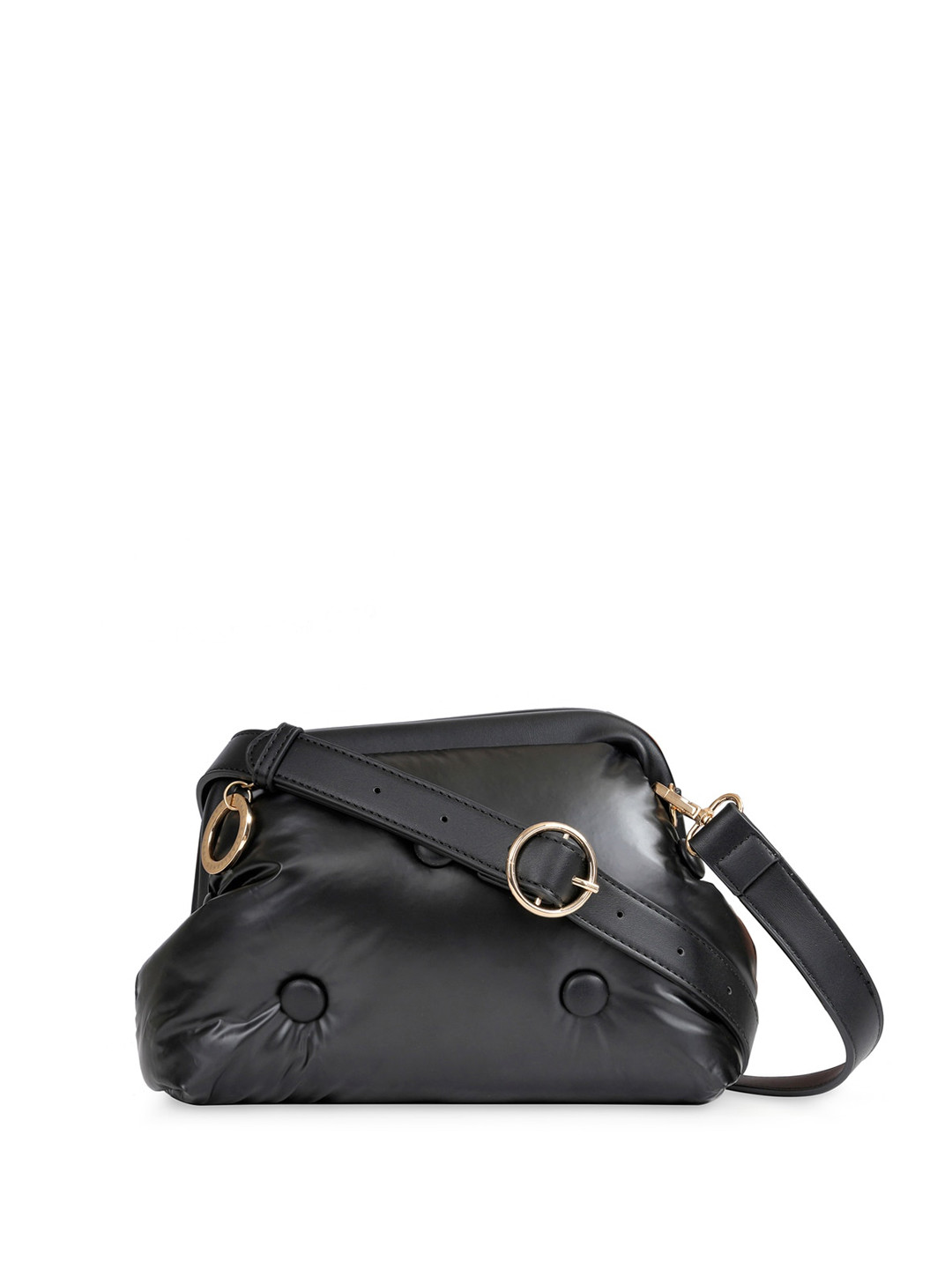 Aeropostale Christina Quilted Half Moon Sling Bag