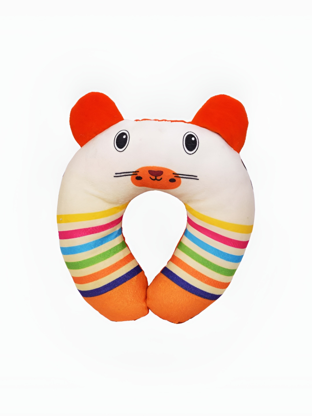 PINKBUNNY Orange Animal Print Cotton Ultra Soft Cotton Baby Pillow-6 x 22.9 x 26.1 cm