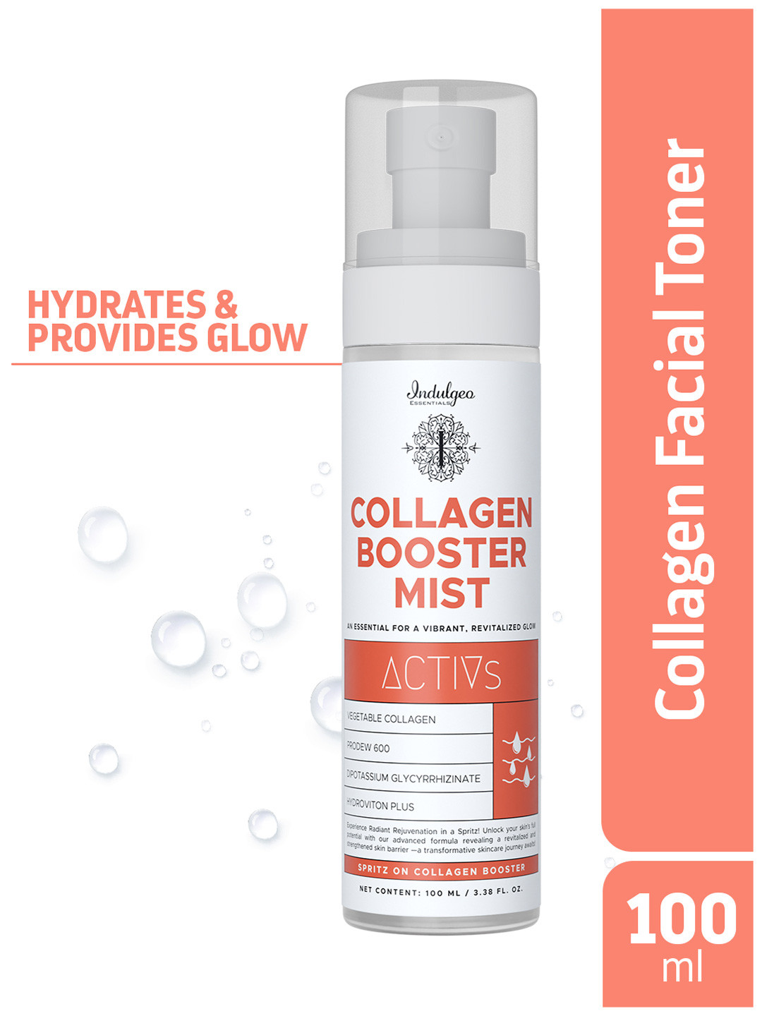 Indulgeo Essentials Collagen Booster Anti Aging Mist For All Skin Types - 100 ml