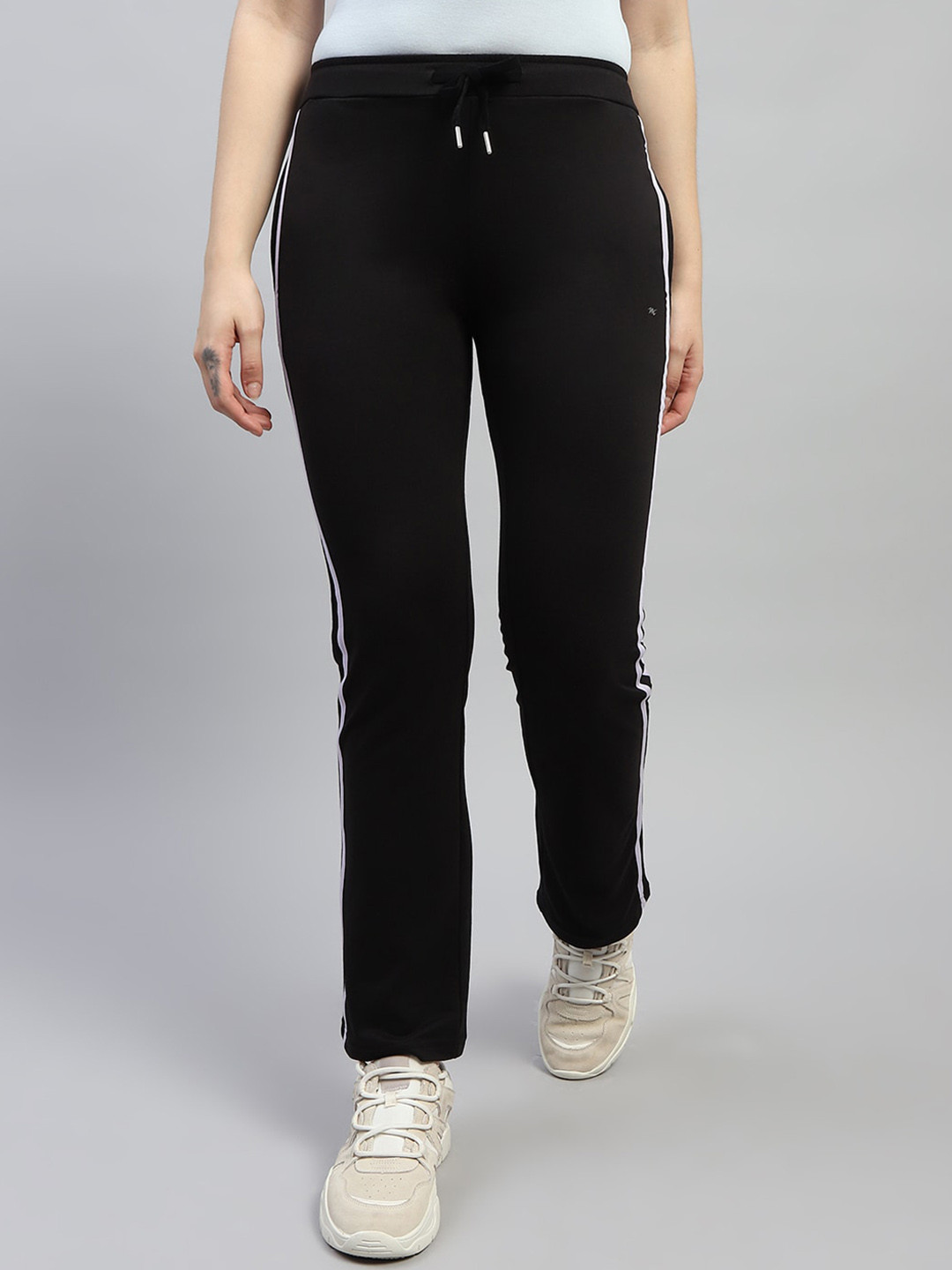 Monte Carlo Women Side Stripes Cotton  Track Pant