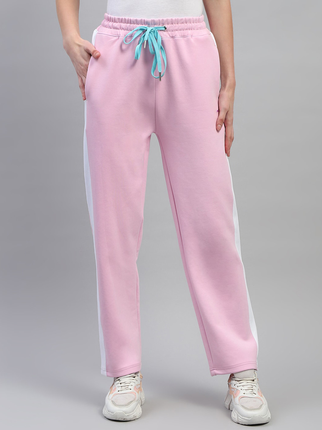 Monte Carlo Women Contrast-Panelled Cotton Track Pant