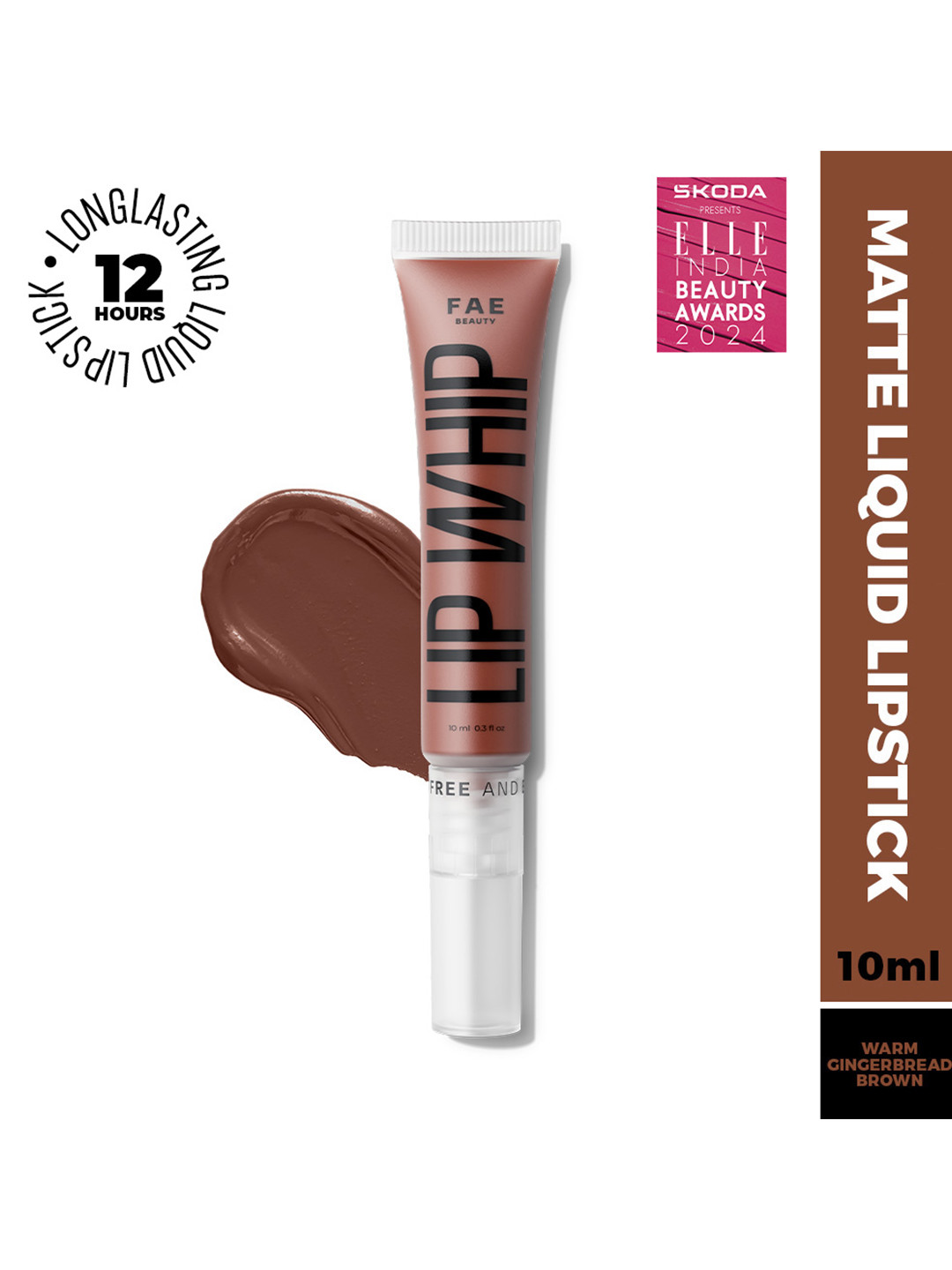 FAE BEAUTY Lip Whip 12H Matte Liquid Lipstick - 10ml - Ride