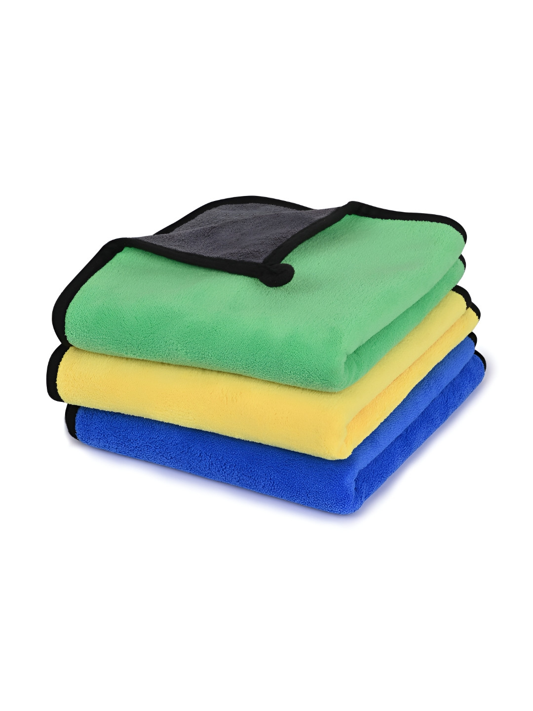 LOOM LEGACY 3 Pieces Pink & Green Microfiber Kitchen Towels