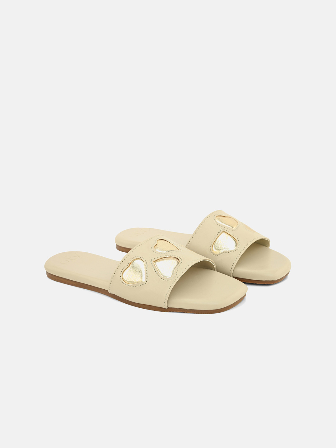 ALL TABS OPEN Women Embroidered Open Toe Comfort Flats