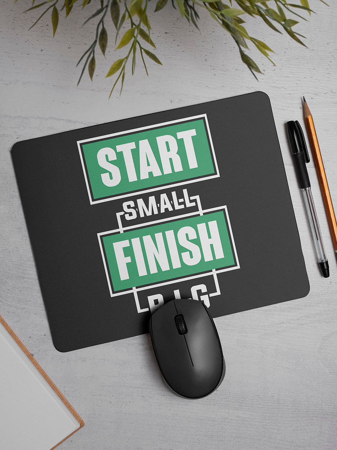 DecorTwist Motivational Quotes Printed Mouse Pad Non-Slip Rubber Base Desk Mousepad