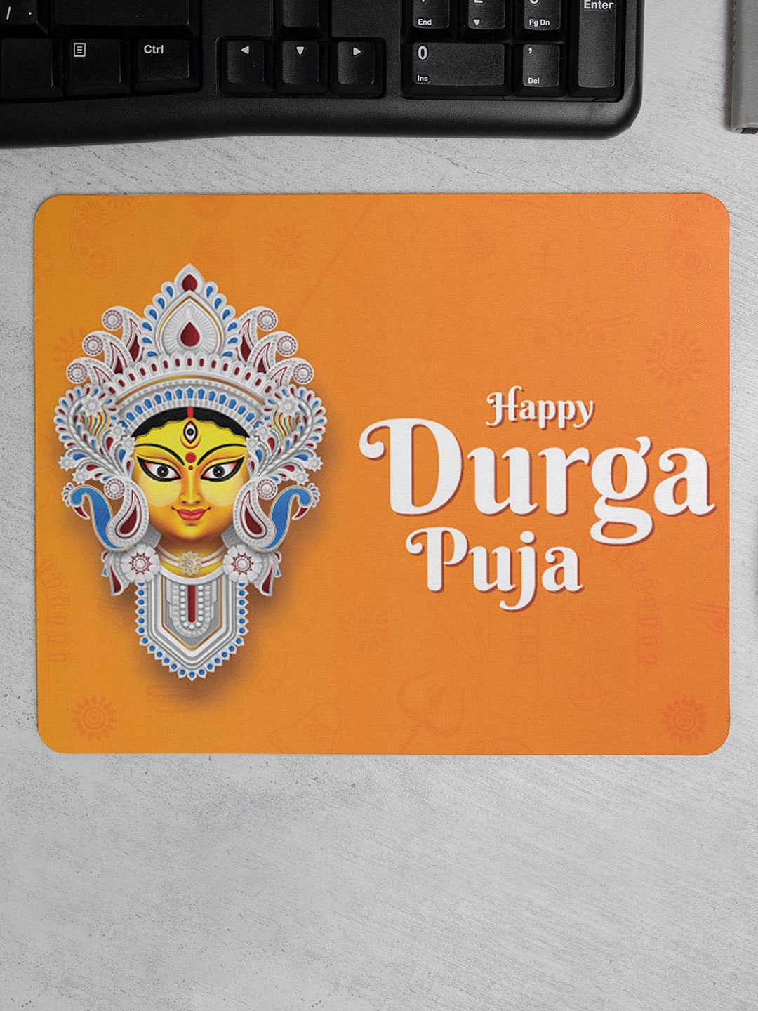 DecorTwist Printed Mouse Pad Non-Slip-Resistant Rubber Base Desk Mousepad