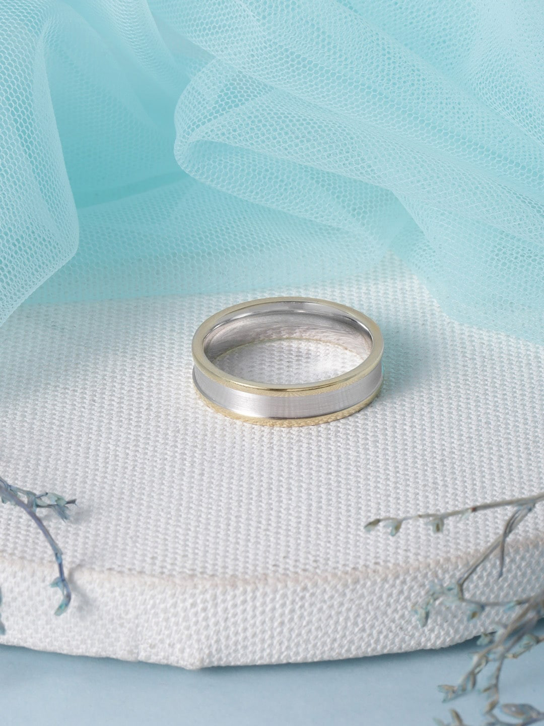 Zavya Men 925 Pure Sterling Silver Rhodium Plated Ring