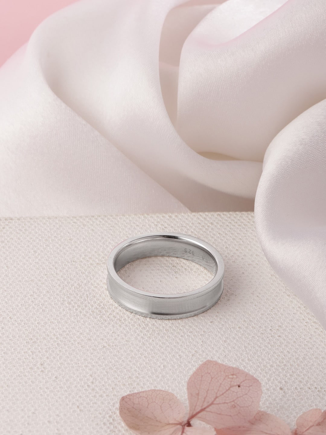 Zavya Men 925 Pure Sterling Silver Rhodium Plated Ring