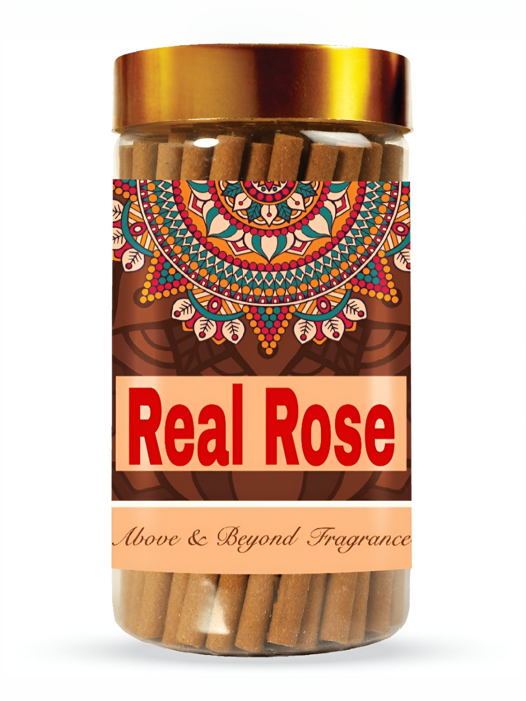 THE RUPAWAT Perfumery House Brown Real Rose Incense Sticks