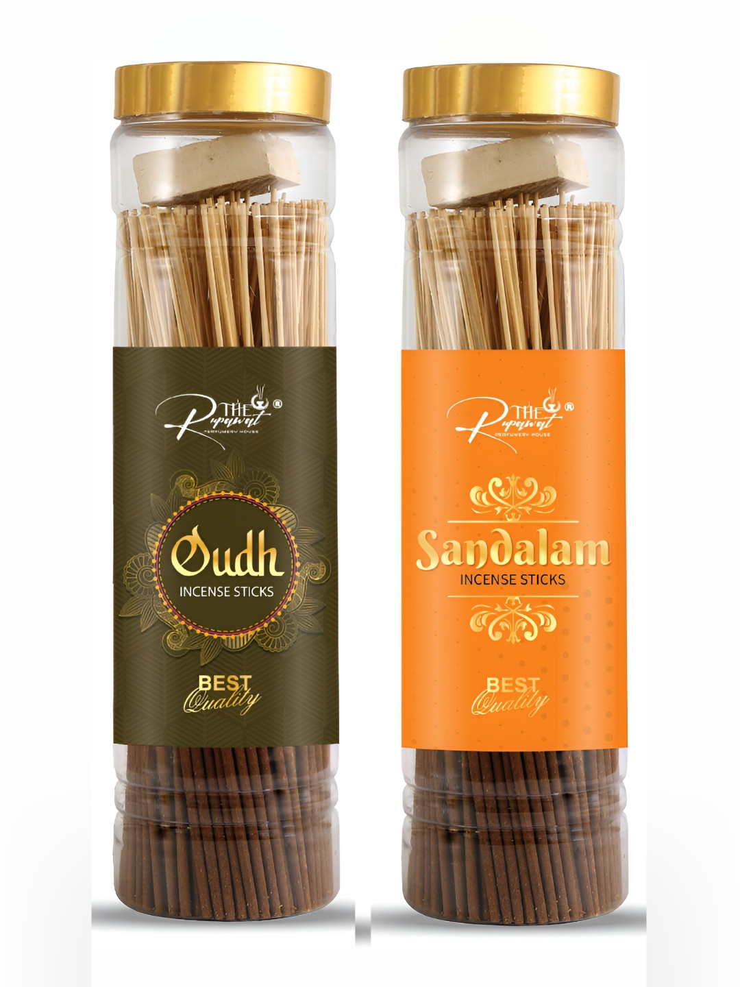 THE RUPAWAT Perfumery House 2-pcs Brown Oudh & Sandalam Incense Sticks