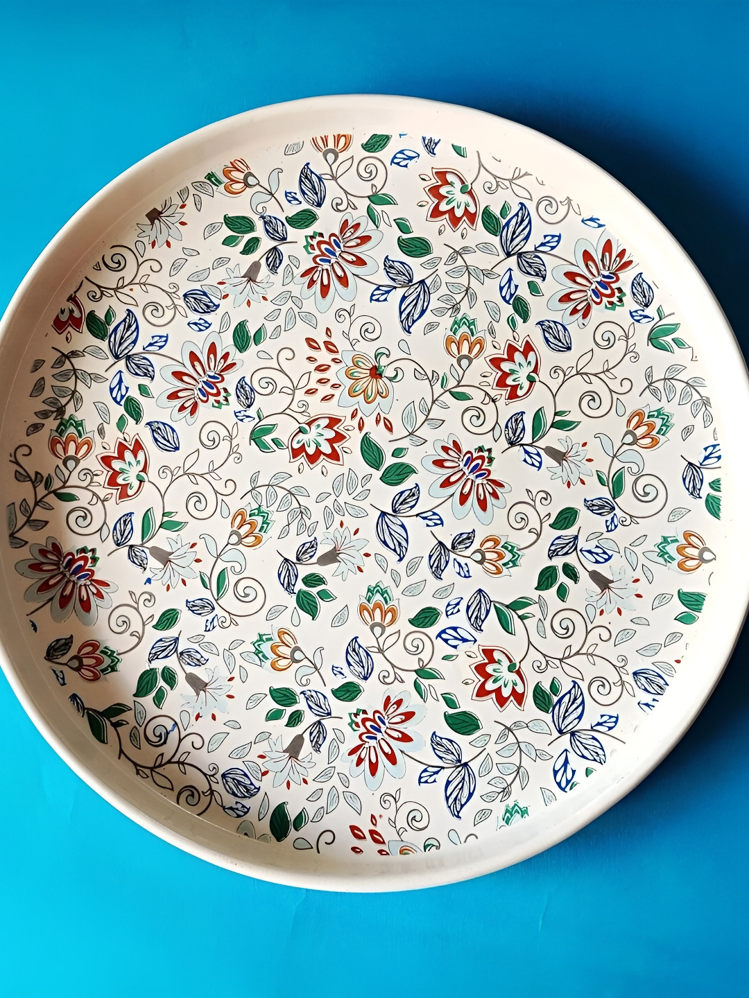 Ceramic Dinner Plate Dinnerware Serving Plate Microwave, Oven, and Dishwasher Safe 8 Inch