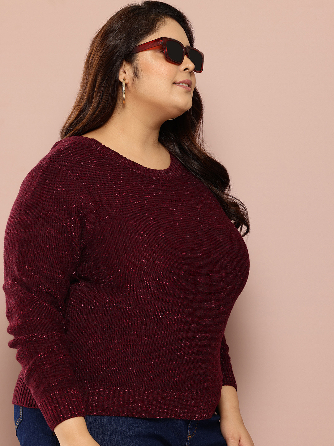 Sztori Plus Size Back Tie-Up Pullover