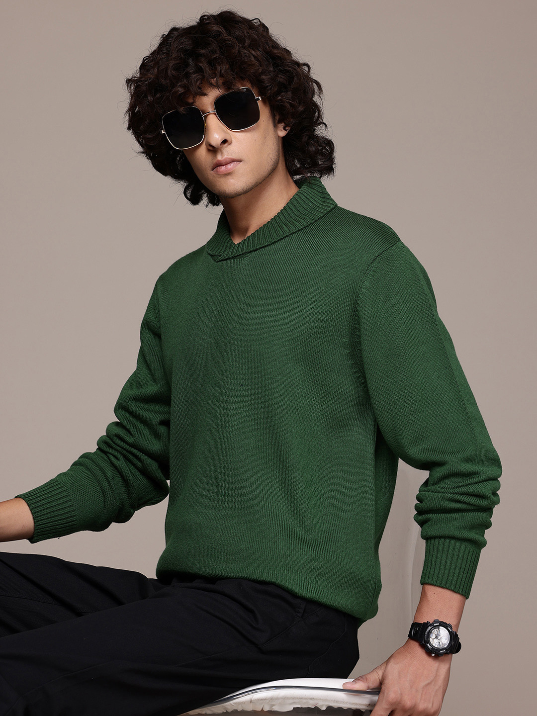 The Roadster Lifestyle Co. Men Acrylic Pullover