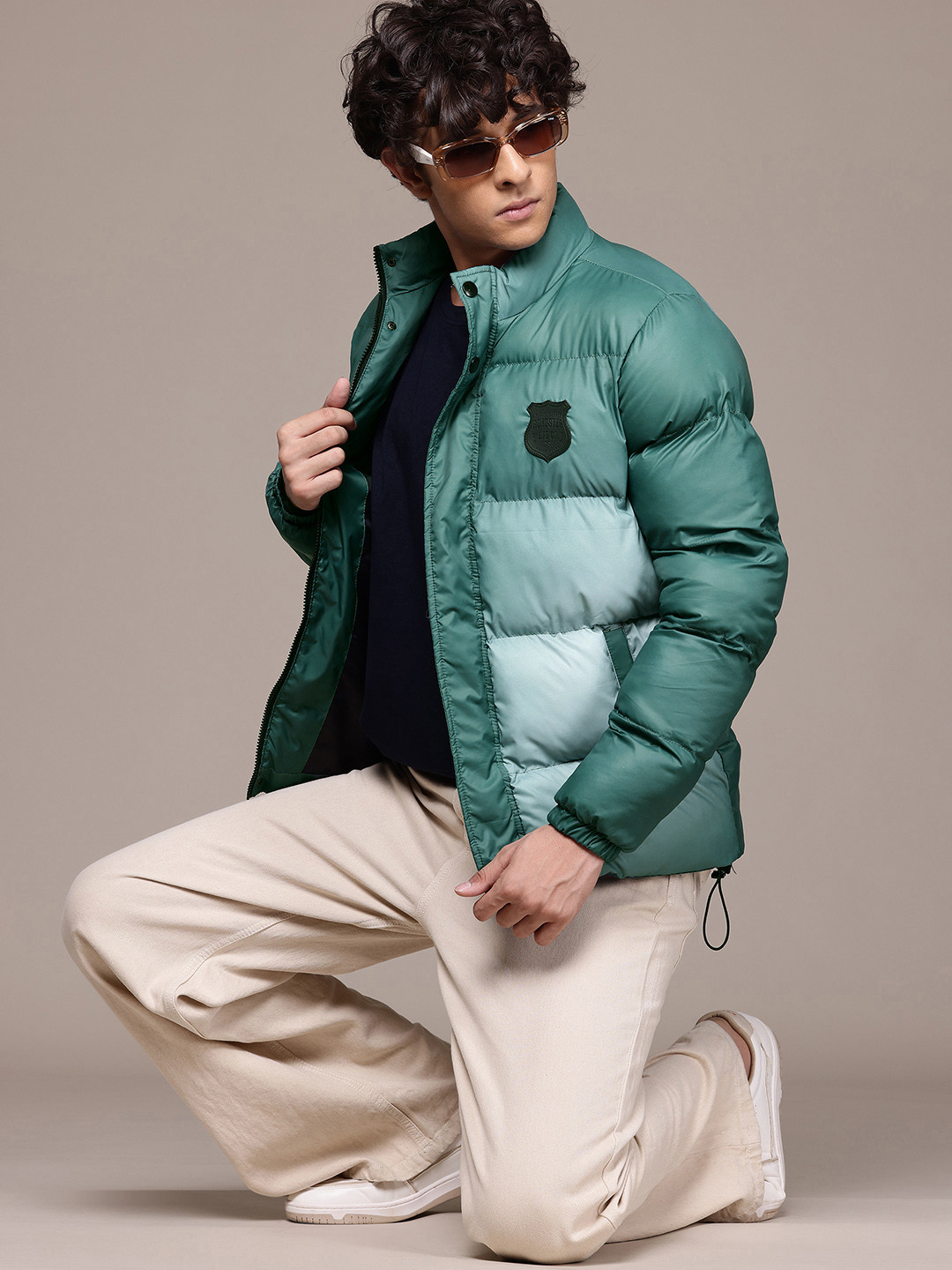 The Roadster Lifestyle Co. Stand Collar Padded Jacket