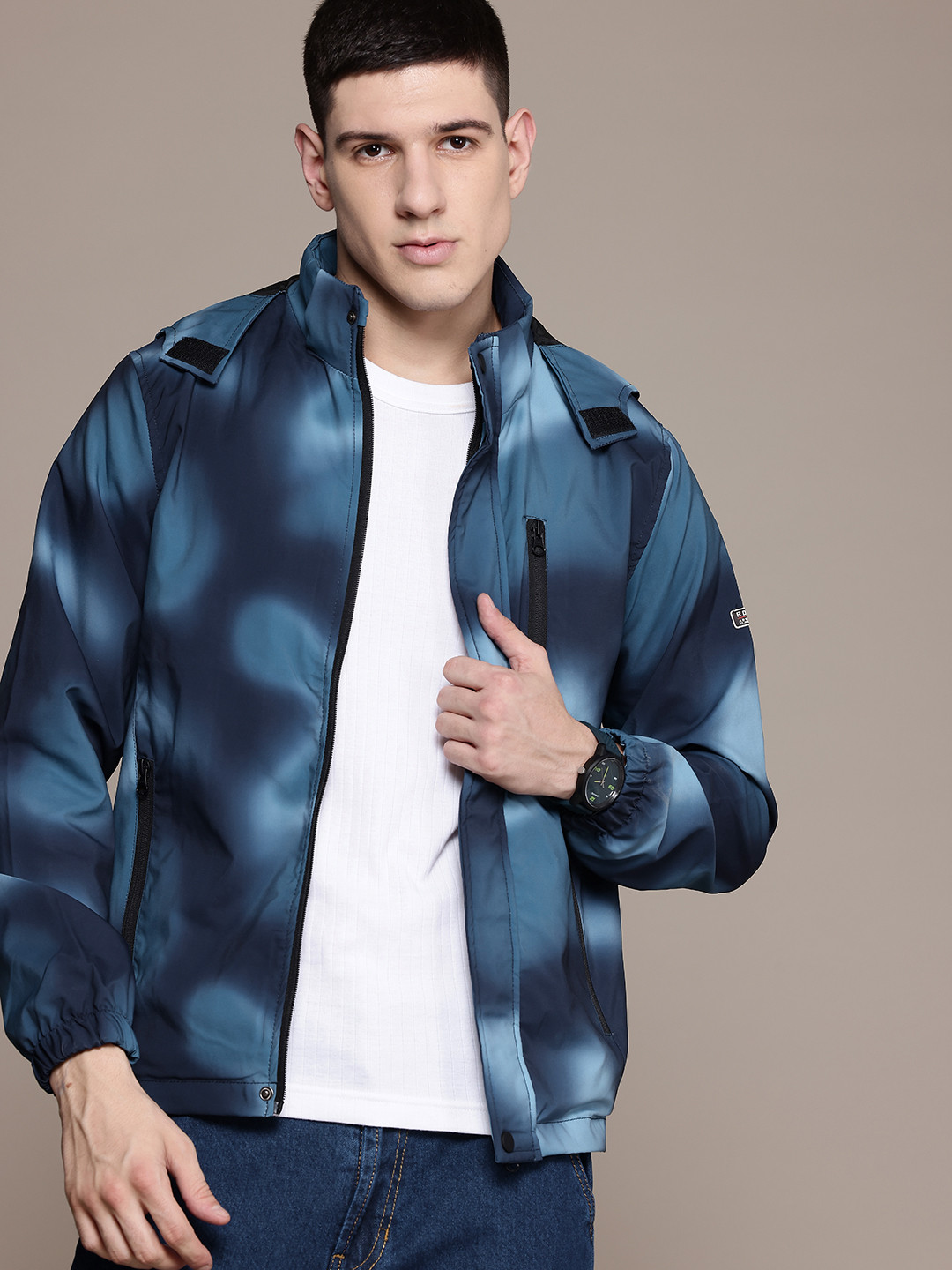 The Roadster Lifestyle Co. Dyed Hooded Tailored Jacket
