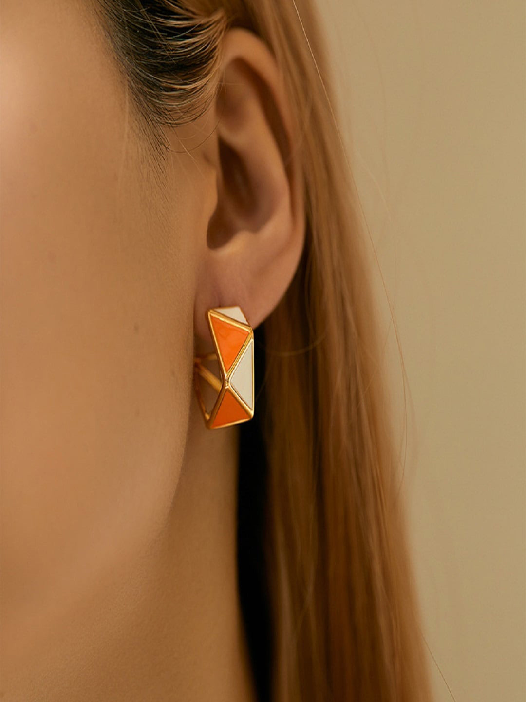 AQUASTREET 18K Gold-Plated Irregular Studs