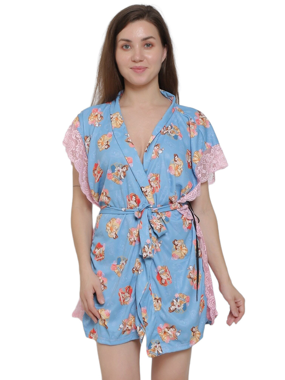 SSoShHub Princess Printed V-Neck Baby Doll