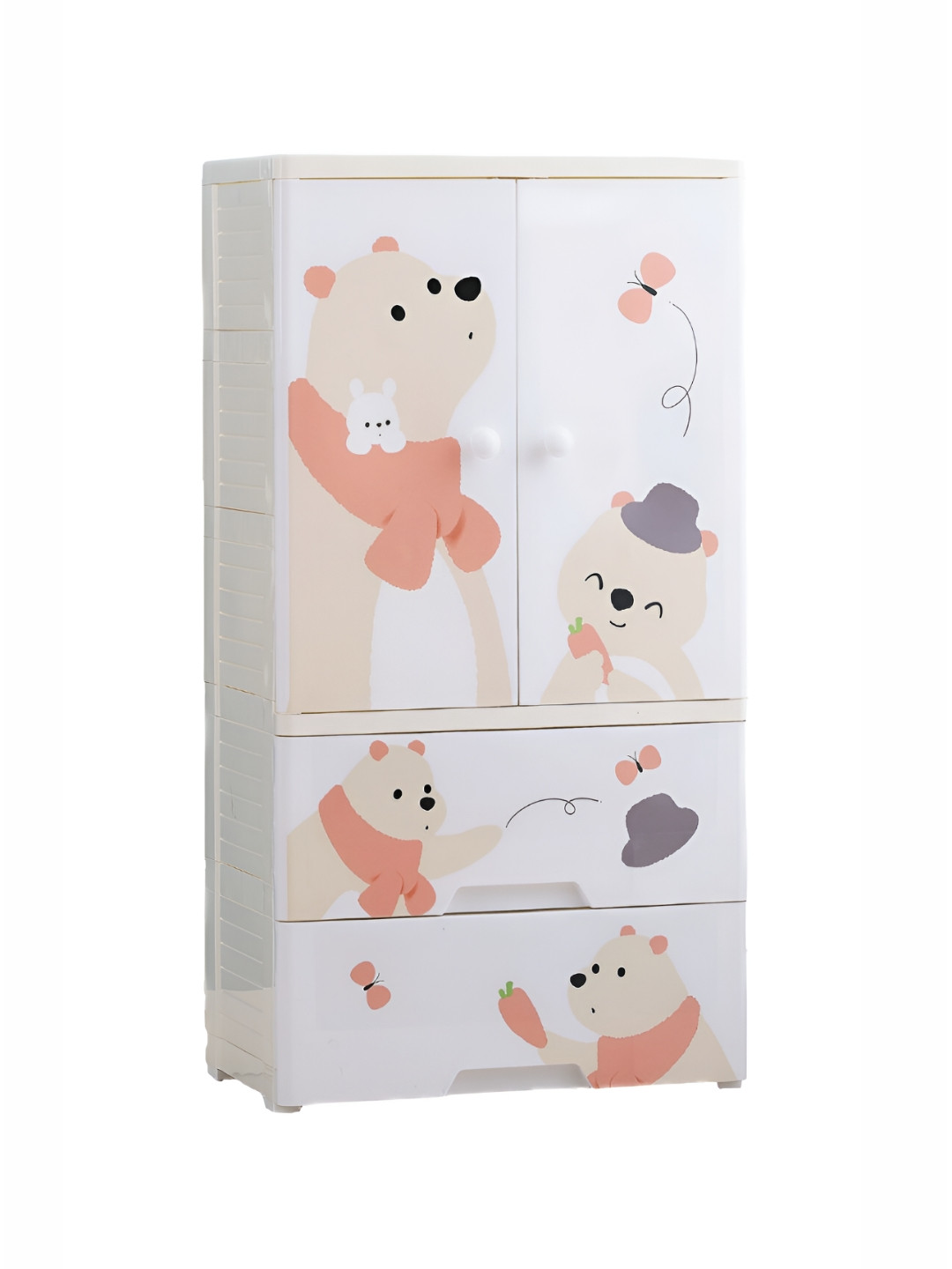 Polka Tots White & Orange Regular Multi-Utility Organisers