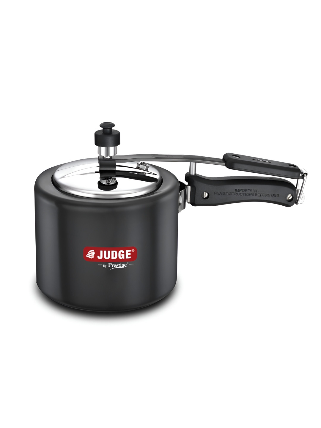 JUDGE By Prestige Vista Black Aluminium Induction Base Inner Lid Pressure Cooker-2 L