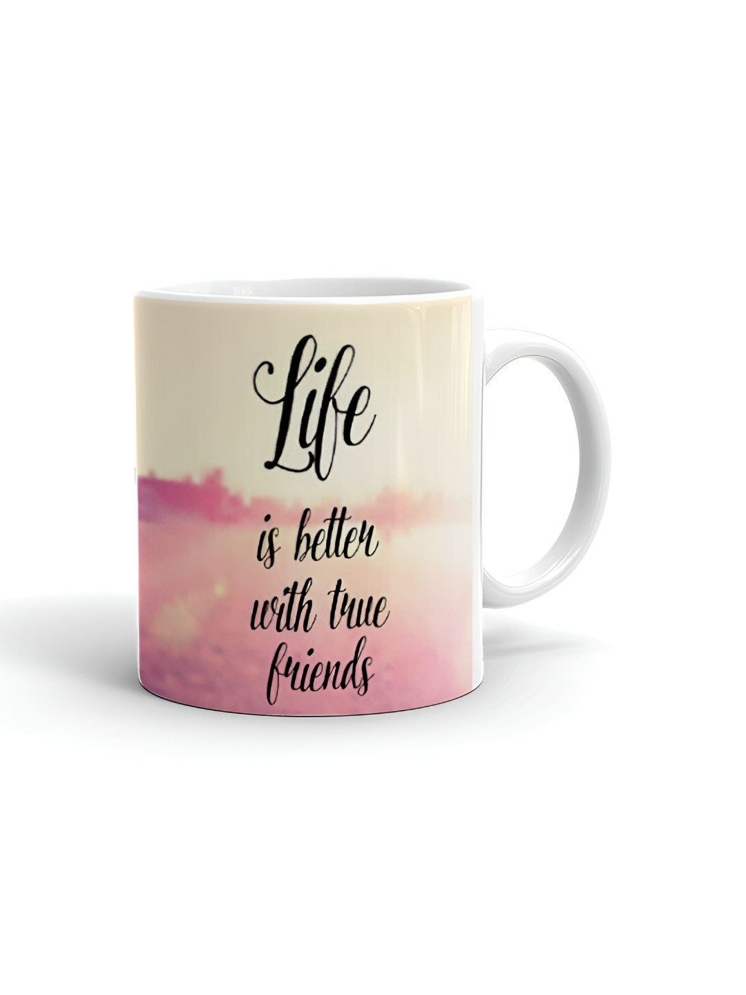 Khakee Vyasa Name Personalised White Typography Ceramic Handmade Mug-325ml