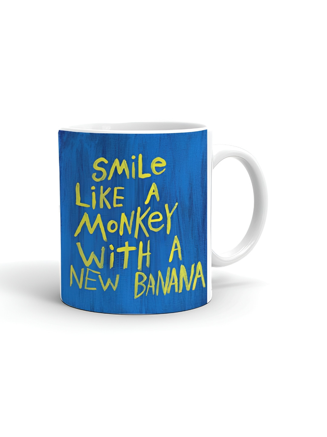 Khakee Ravish Name Personalised White Typography Ceramic Handmade Mug-325ml