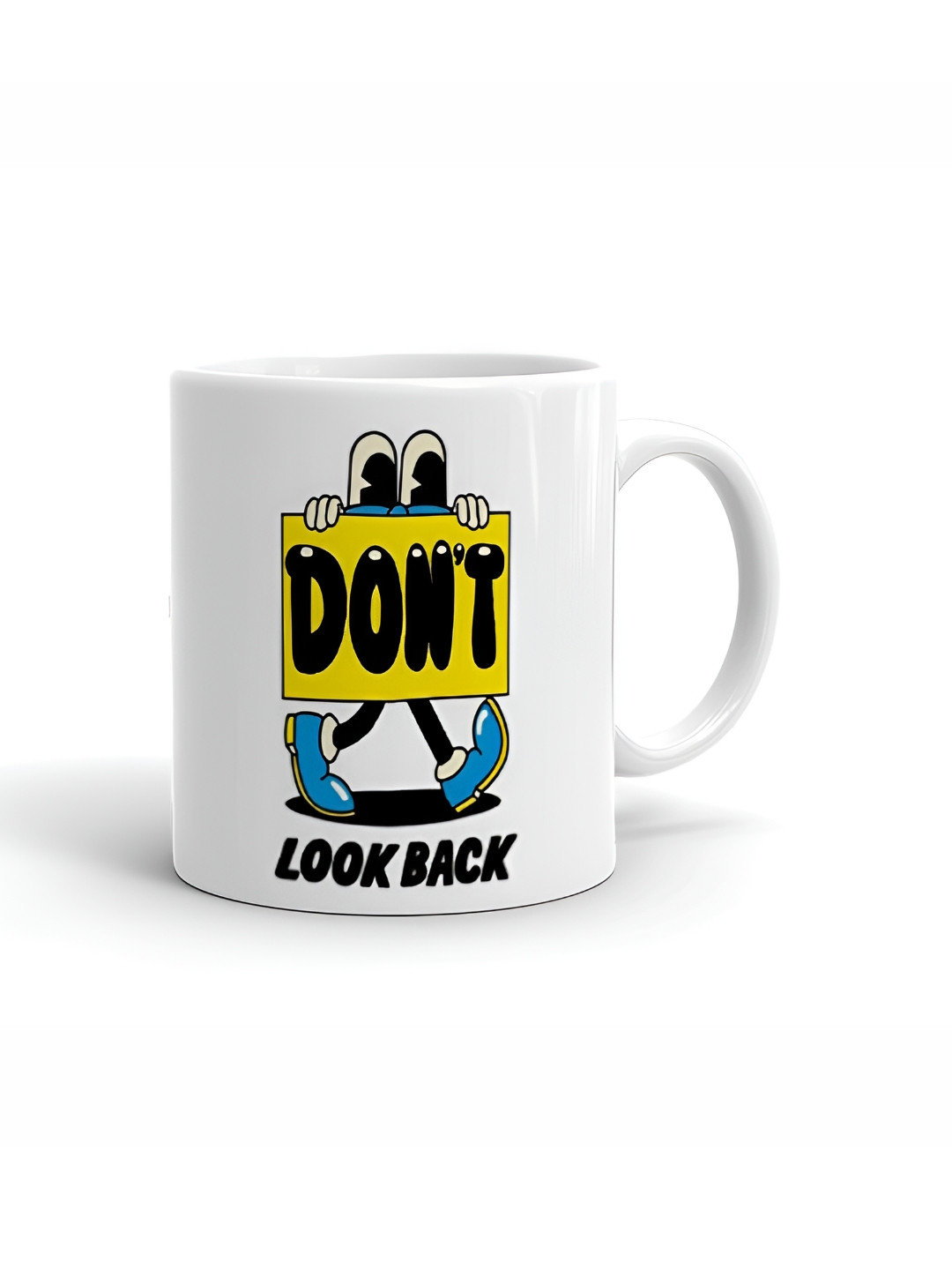 Khakee Best Nana White Typography Ceramic Handmade Mug-325ml