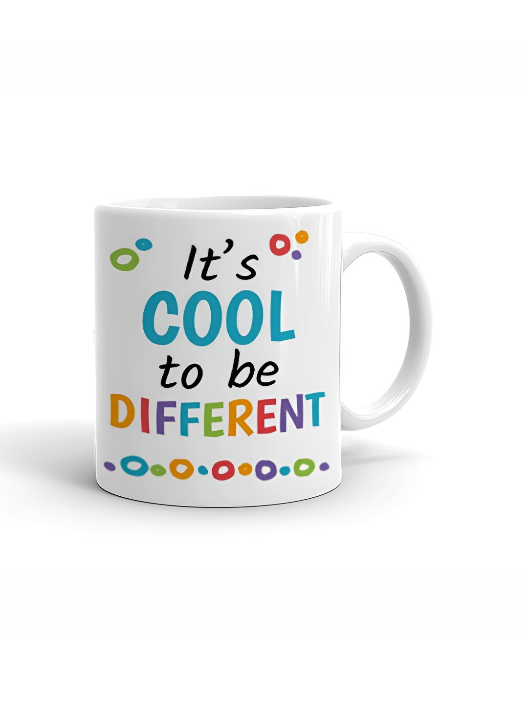 Khakee Roman Name Personalised White Typography Ceramic Microwave Safe Mug-325ml