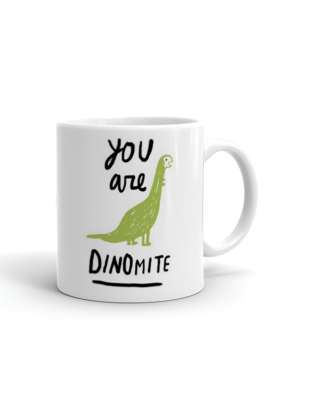 Khakee Ridhan Name Personalised White Typography Ceramic Microwave Safe Mug-325ml