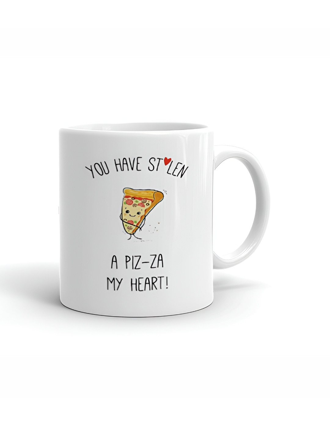 Khakee Glazed White Typography Ceramic Microwave Safe Mug-325ml