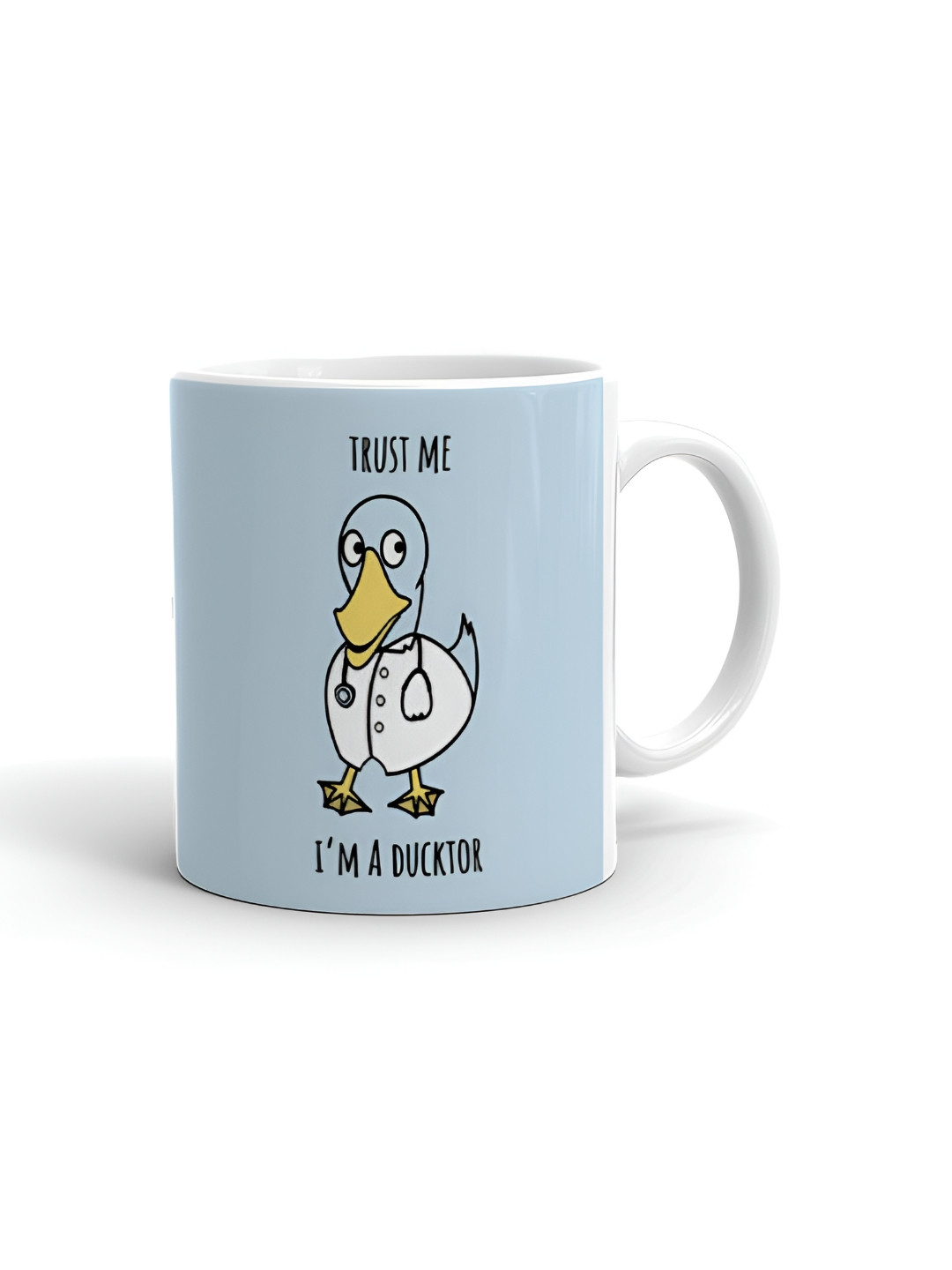 Khakee Prishti White Typography Ceramic Microwave Safe Mug-325ml