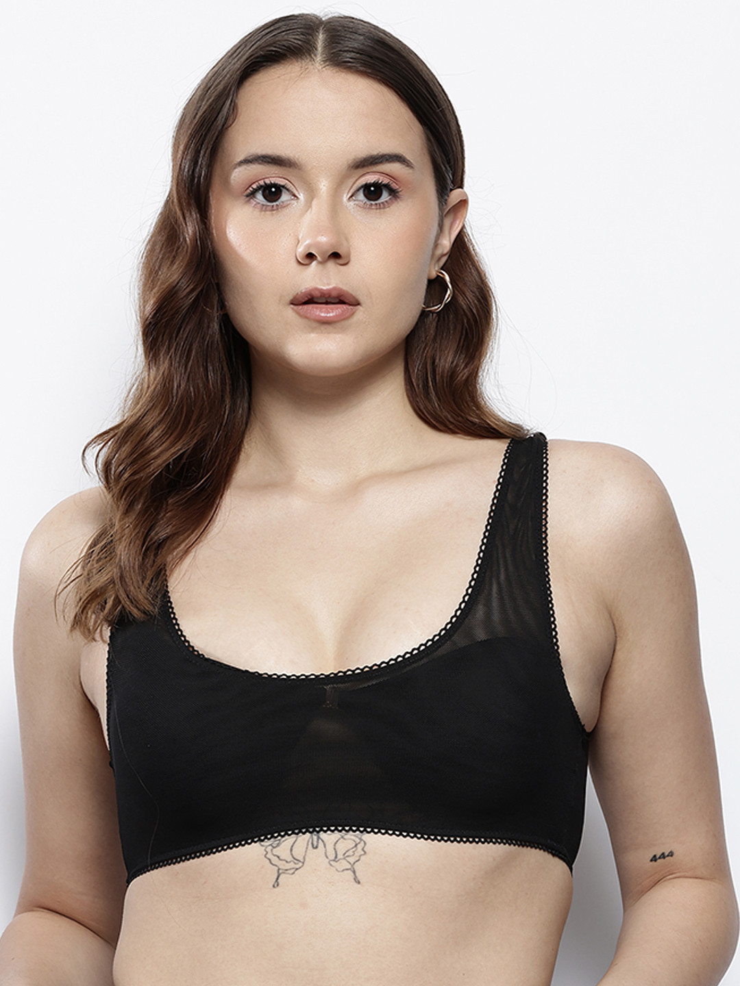 NA-KD Mesh Non-Padded Non-Wired Everyday Bra