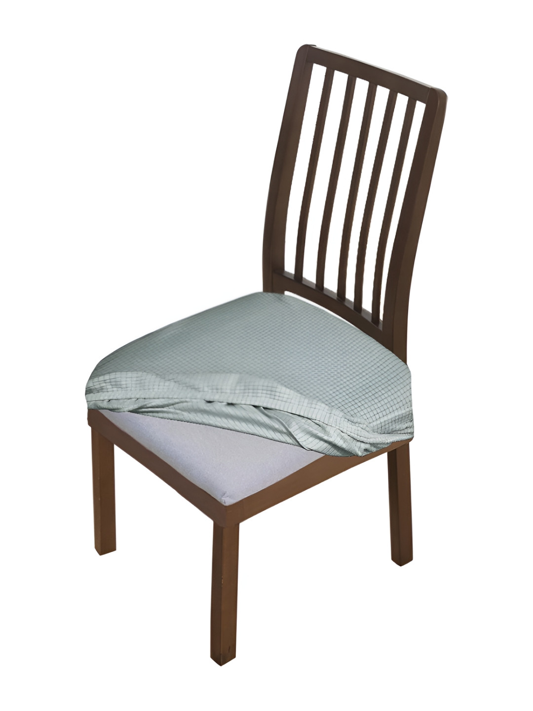 HOKIPO Grey Jacquard Chair Seat Covers