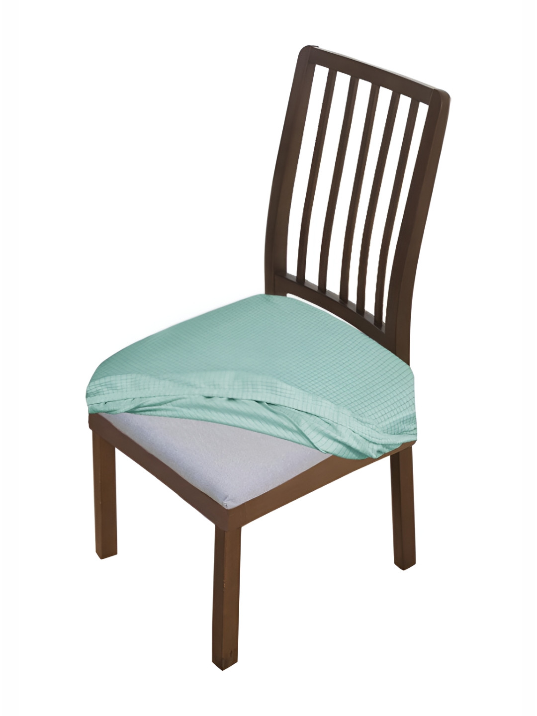 HOKIPO Green Jacquard Stretchable Chair Seat Cover