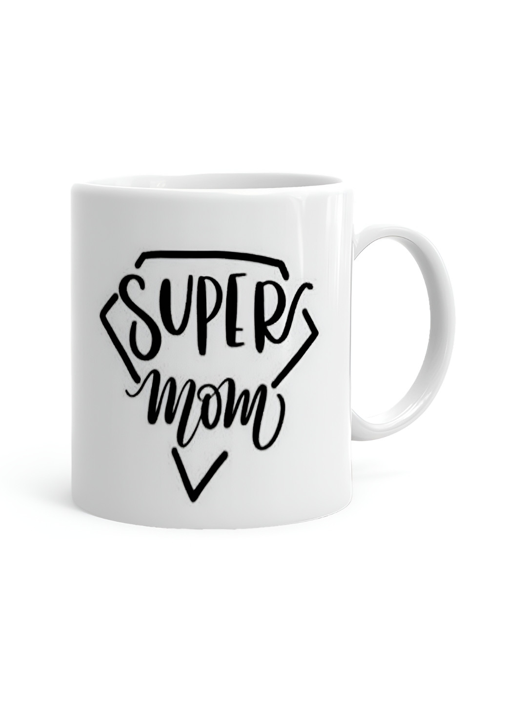 Khakee White Typography Ceramic Microwave Safe Mug-325ml