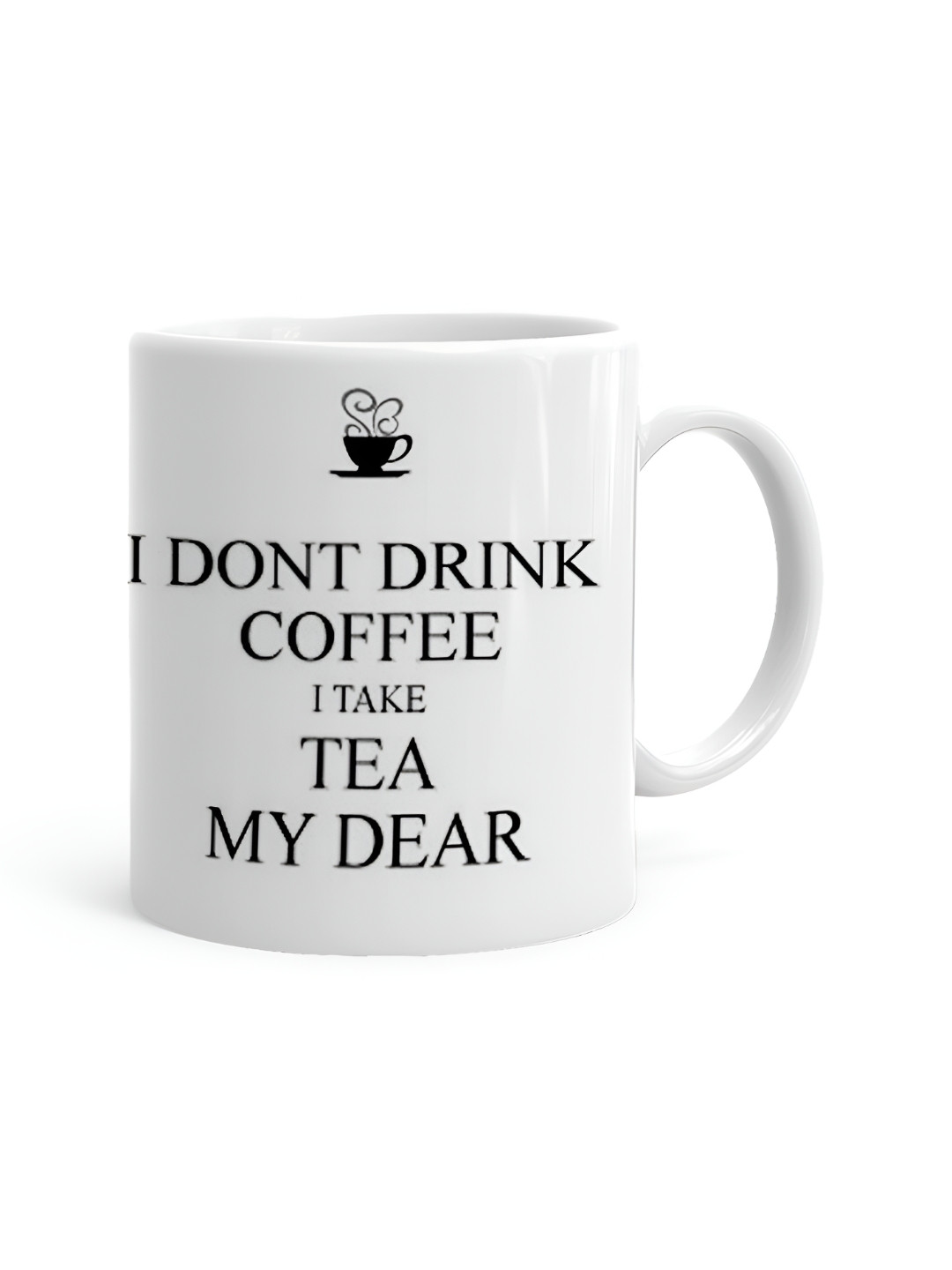 Khakee Dream Big Sparkle More Shine Bright White Typography Ceramic Handmade Mug-325ml