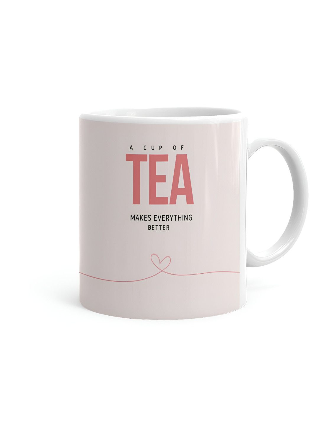 Khakee Royal Crowned White Typography Ceramic Microwave Safe Mug-350ml