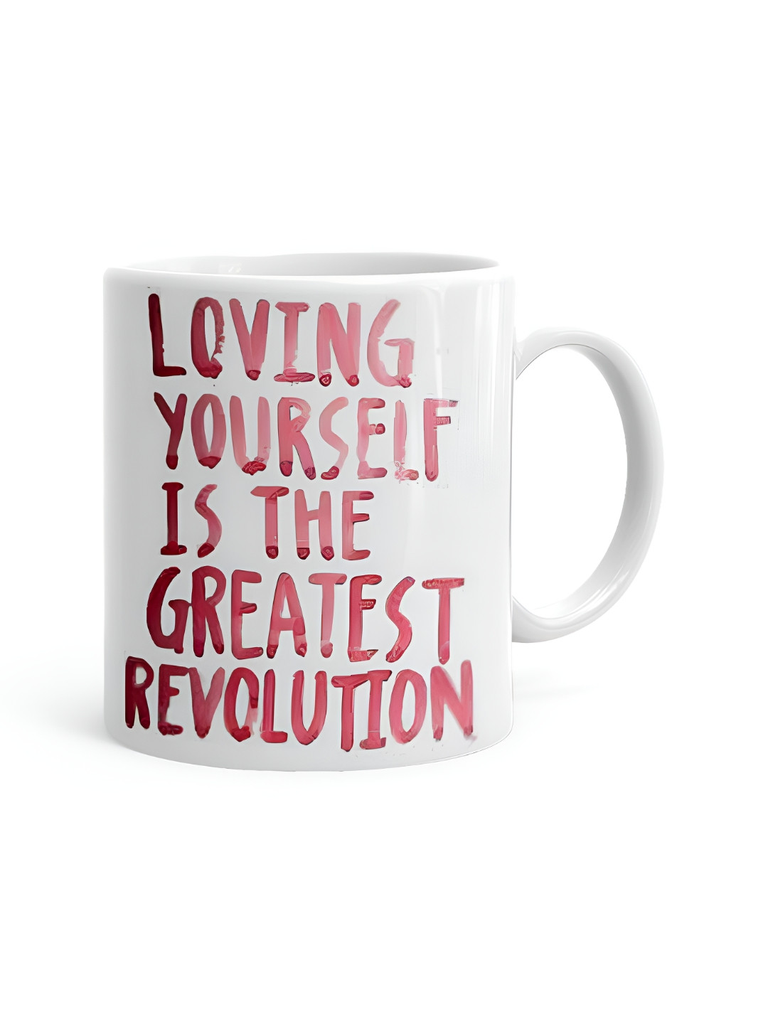 Khakee Chori Badi Drama Queen Hai White Typography Ceramic Microwave Safe Mug-325ml