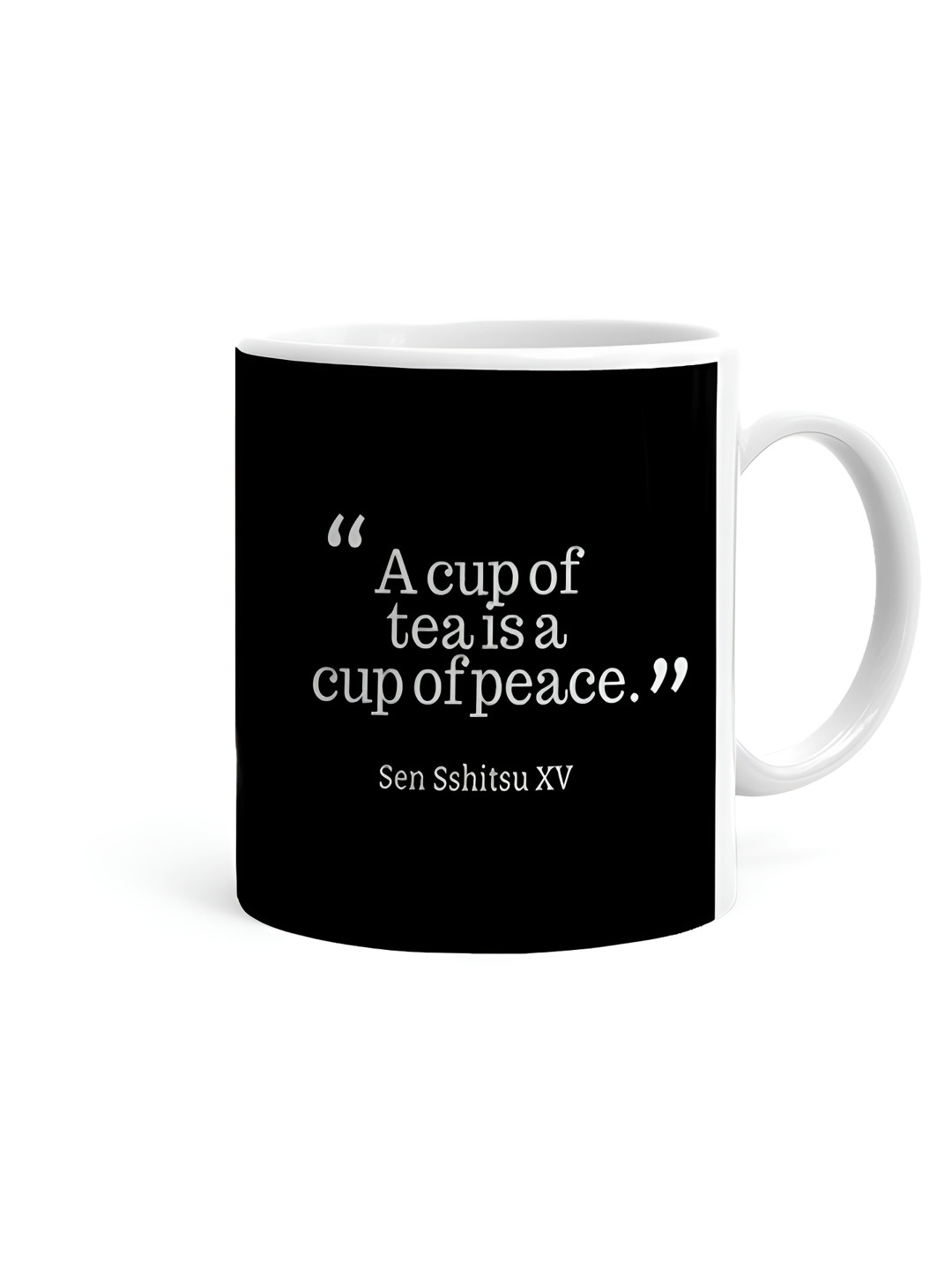 Khakee New Variant 10 White Typography Ceramic Microwave Safe Mug-325ml