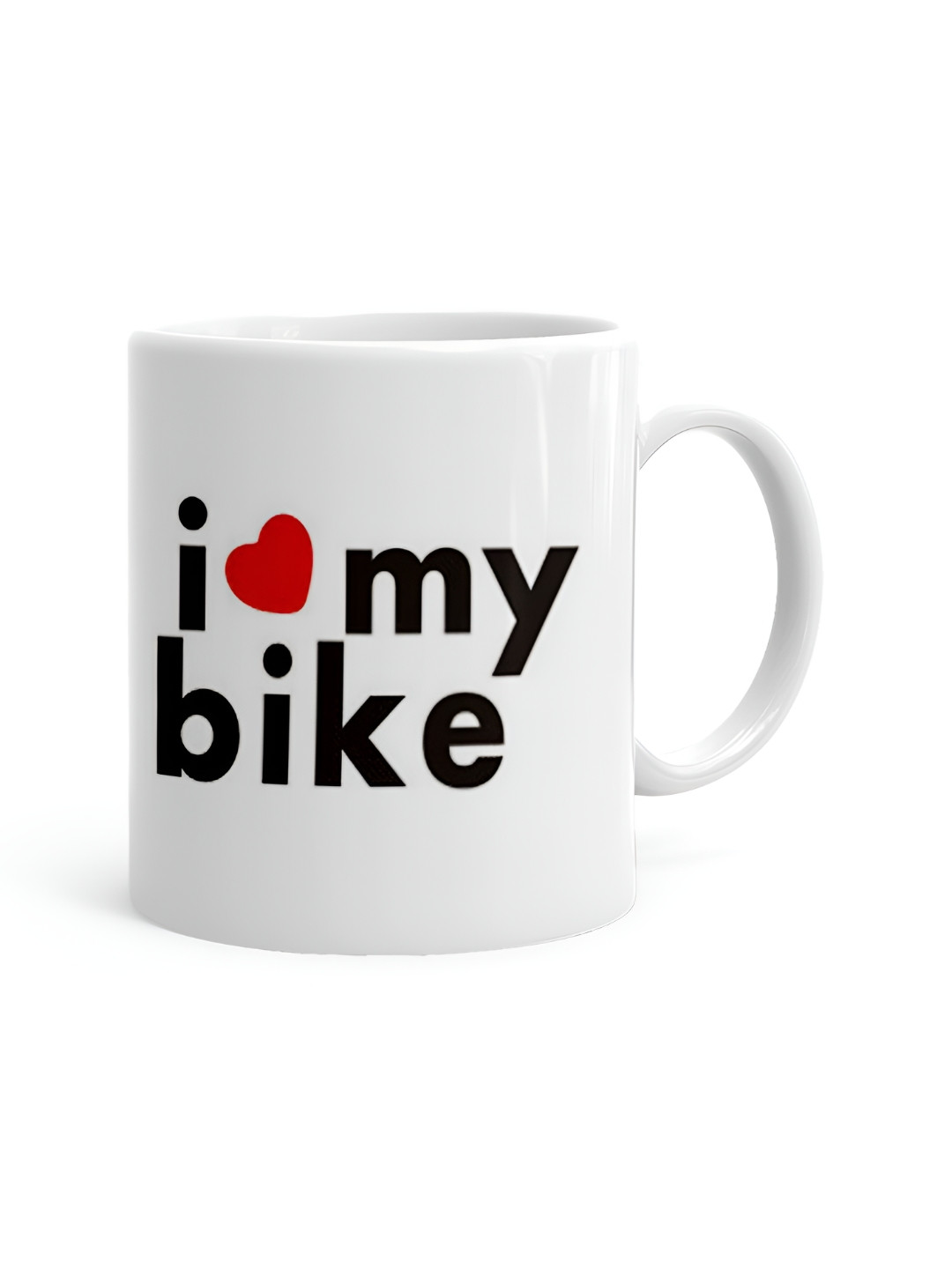 Khakee Tulip Charm White Typography Ceramic Microwave Safe Mug-325ml