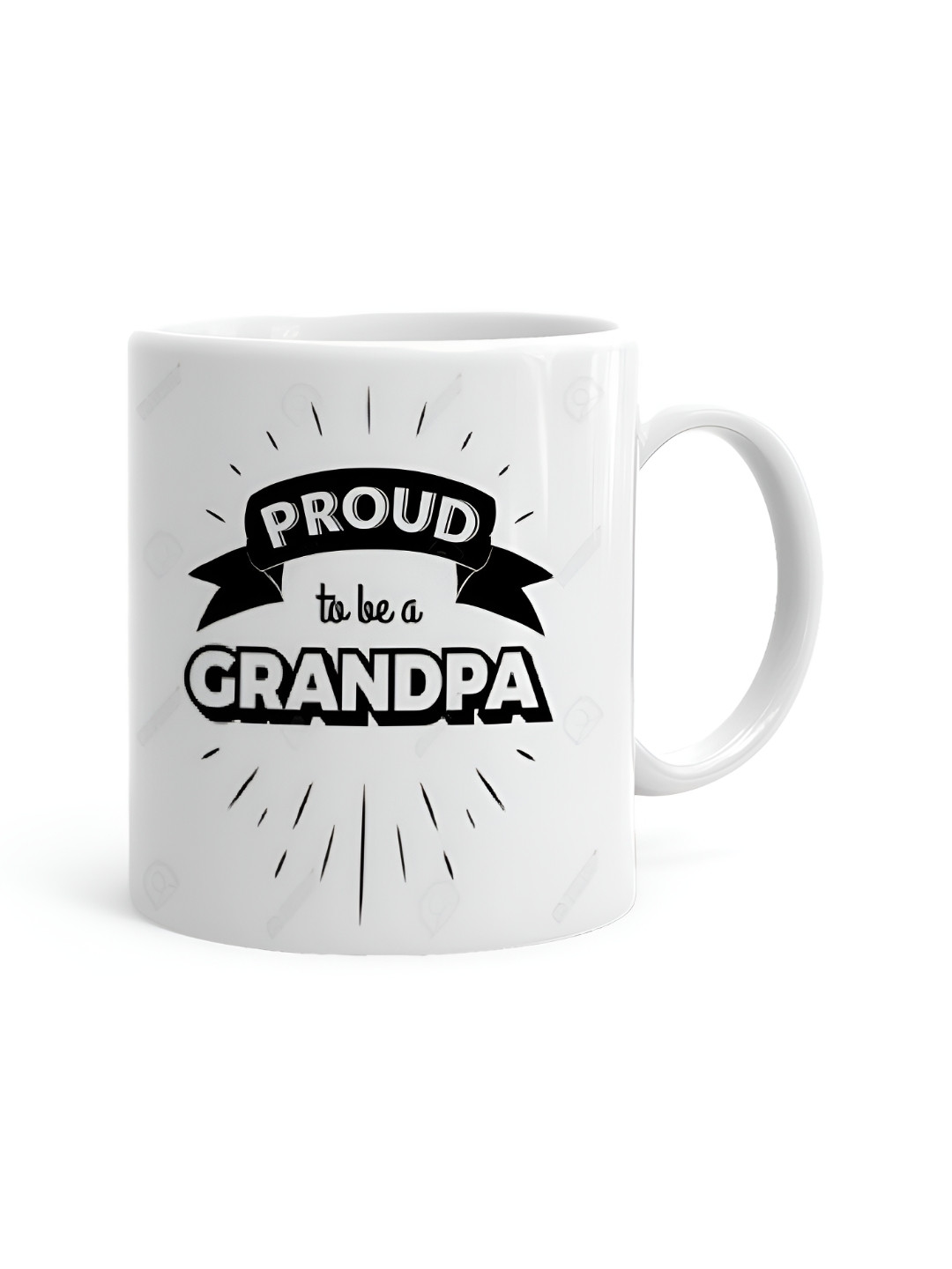 Khakee Naitik Name Personalised White Typography Ceramic Microwave Safe Mug-325ml