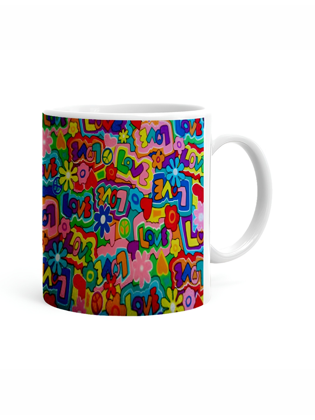 Khakee Teachers Day White Floral Ceramic Microwave Safe Mug-325ml