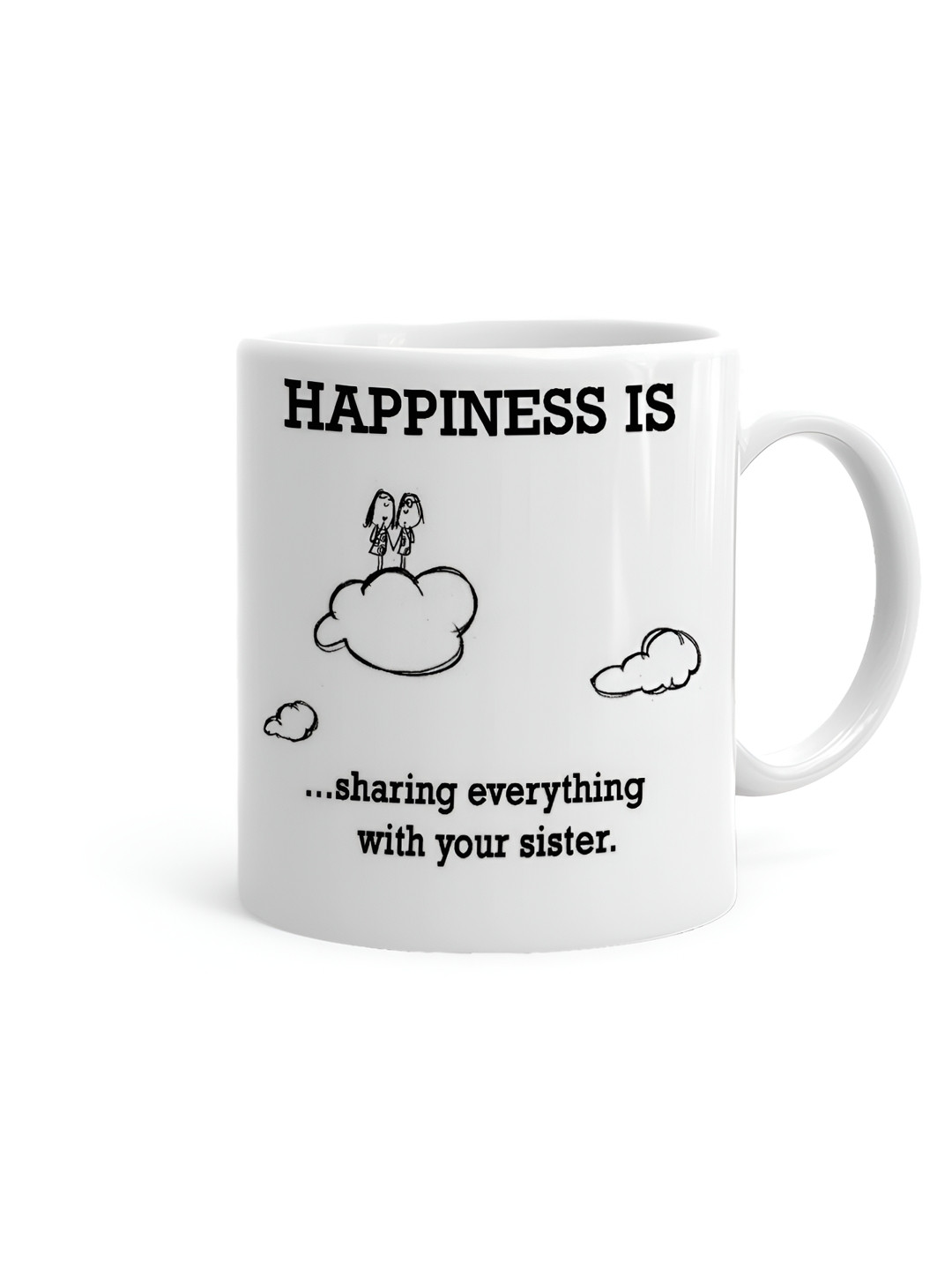 Khakee Pranith Name Personalised White Typography Ceramic Microwave Safe Mug-325ml